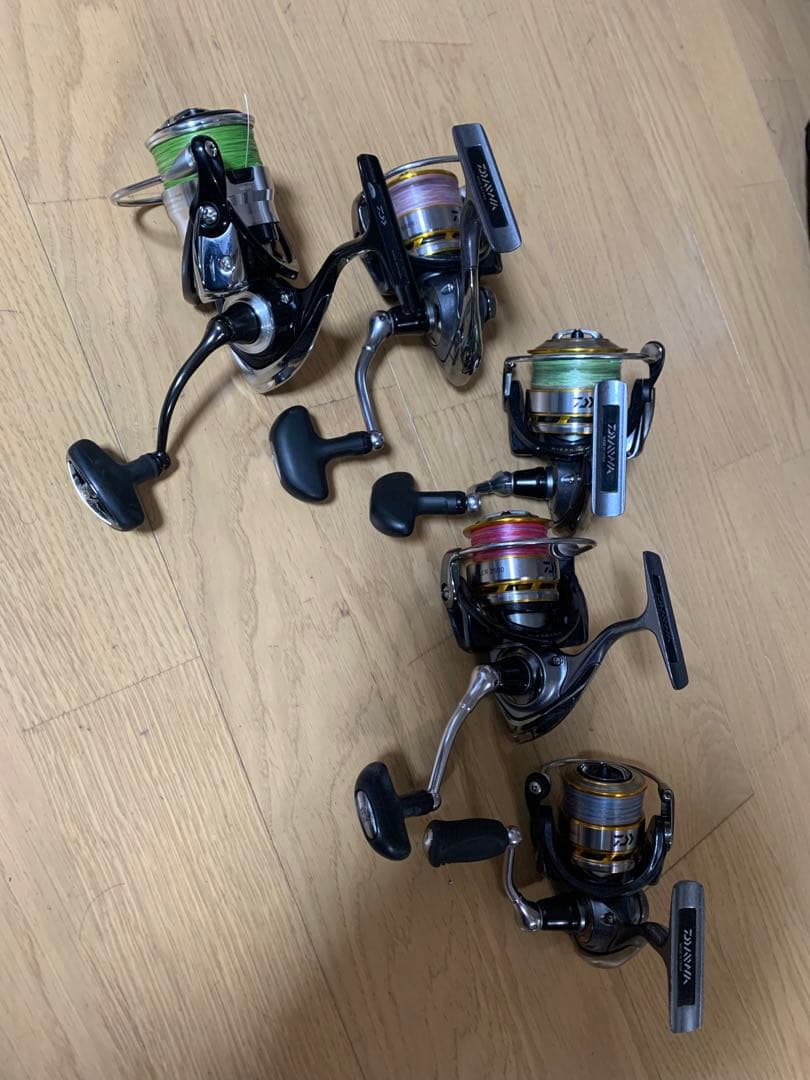 ダイワ　スピニングリール5台セット