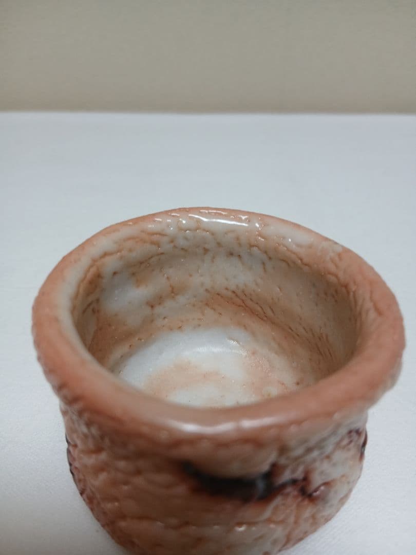 美濃焼　志野ぐい呑　水野澤三作