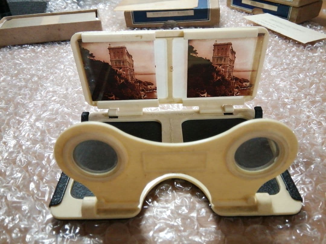 ガラス板　ステレオ写真 立体写真 古写真　31枚　ビュアー付