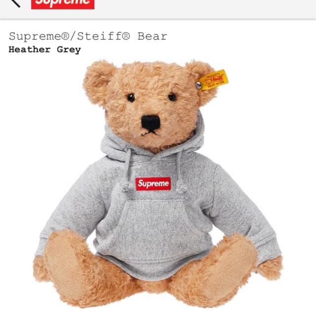 Supreme/Steiff®️ BEAR HTH GREY