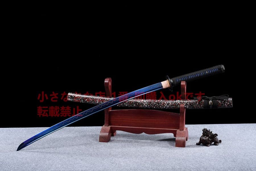 武具　刀装具　日本刀　模造刀   居合刀 墨藍武士