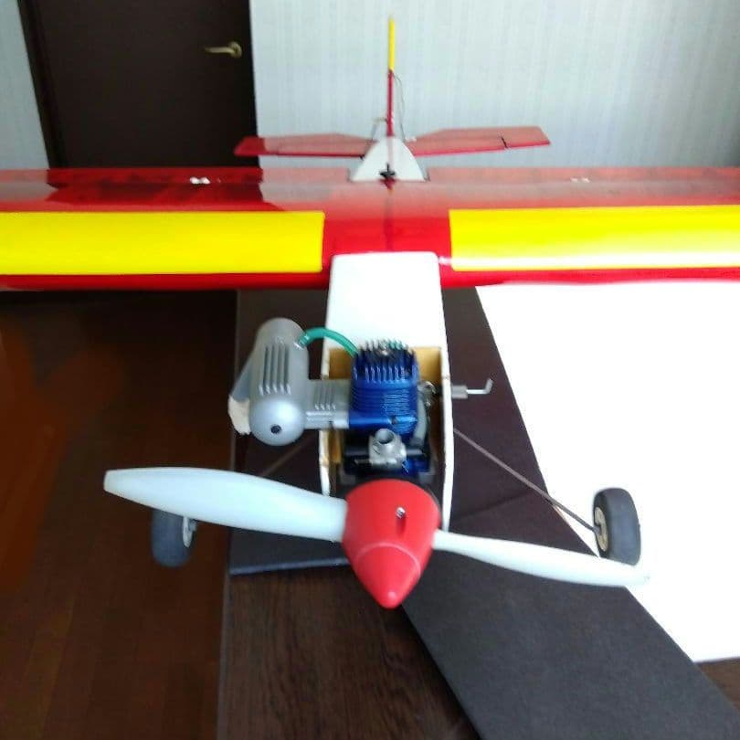 航空機模型 高翼 ムサシノ？　ラジコン 飛行機　OS 2C 40 エンジン