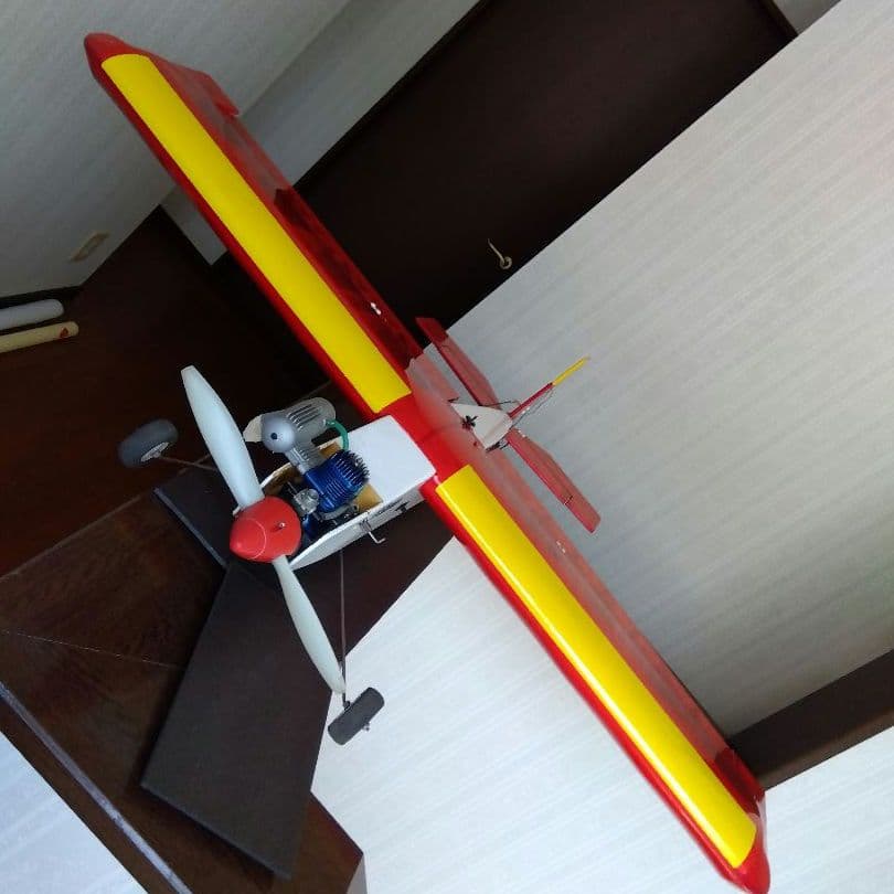 航空機模型 高翼 ムサシノ？　ラジコン 飛行機　OS 2C 40 エンジン