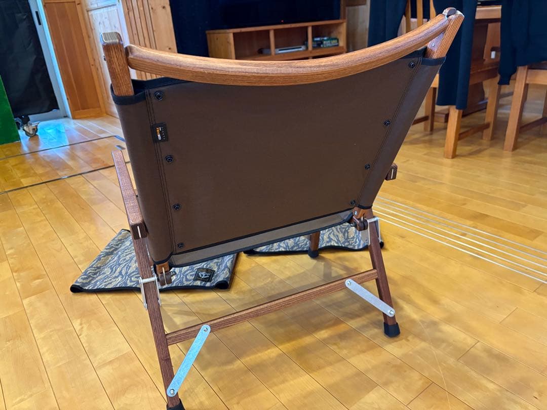 RAH　ブラックデザイン　ローチェア　ブラウン　限定タイガーカモ　生地付き