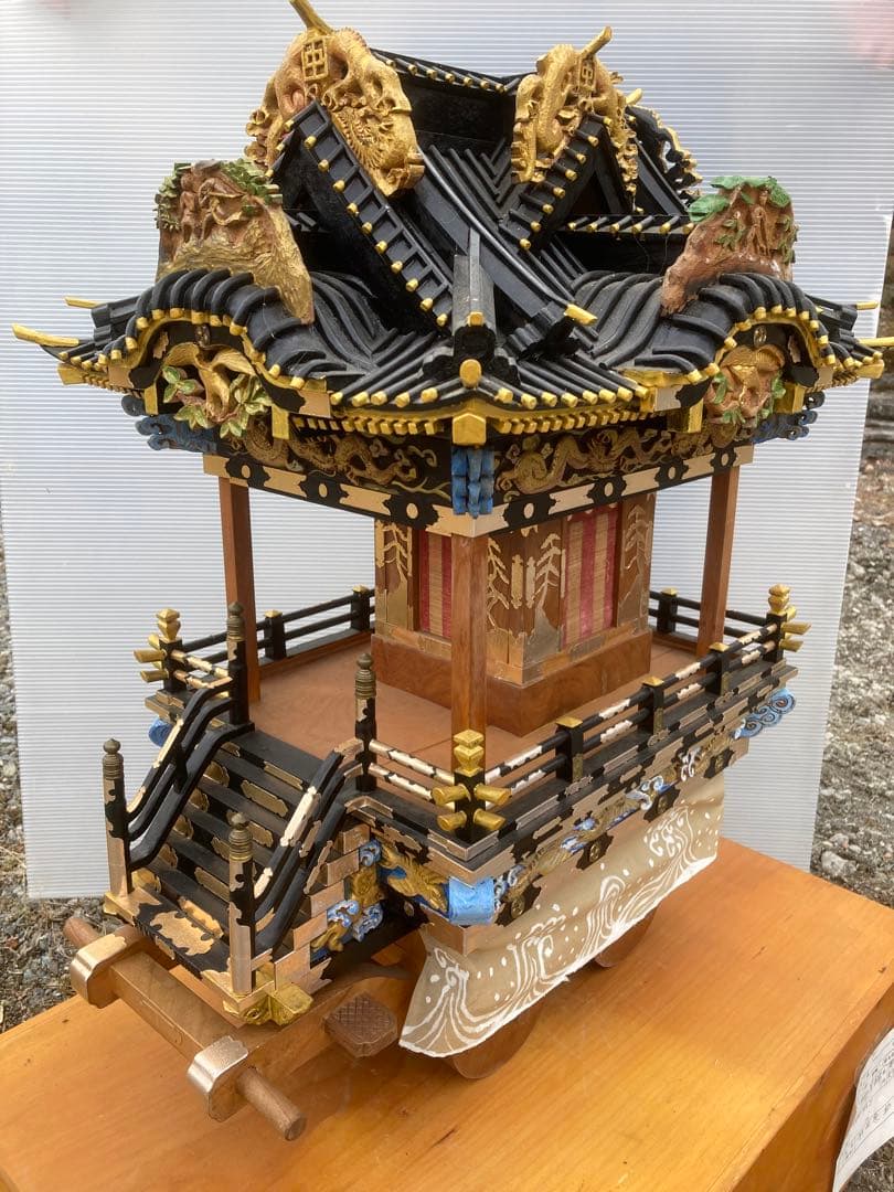 秩父夜祭の山車(中近)手作り模型