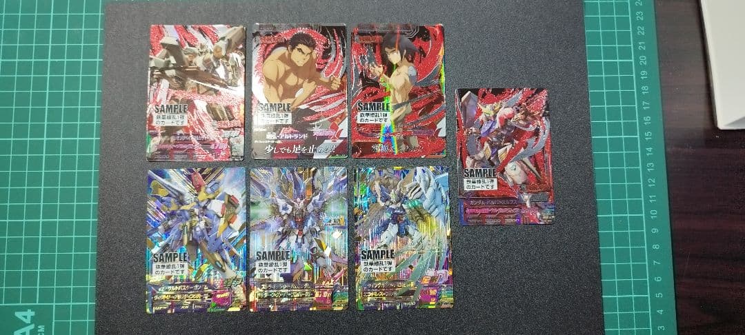 ガンダムトライエイジ サンプルカード 鉄華繚乱1弾 7枚セット