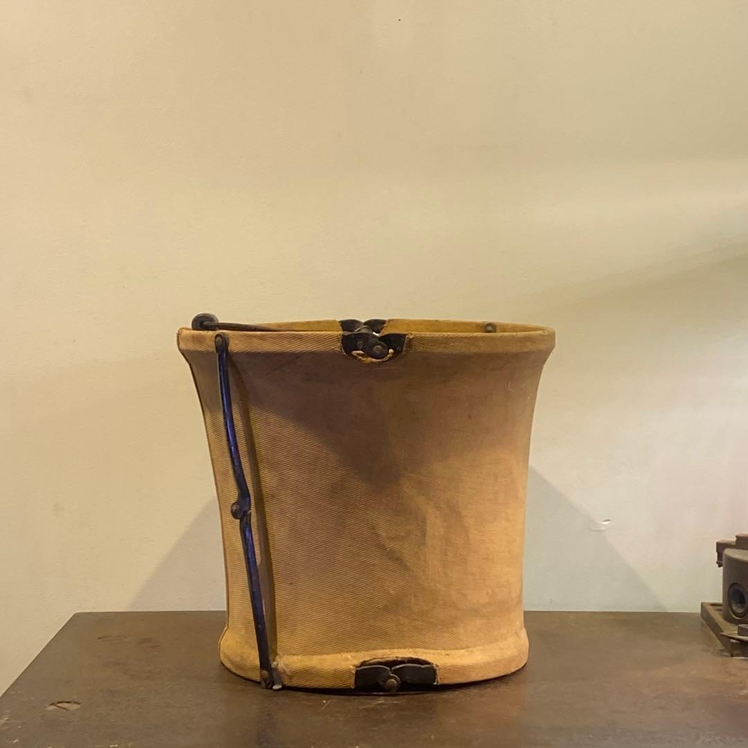 \"HANDY\" Folding Canvas Pail ビンテージ
