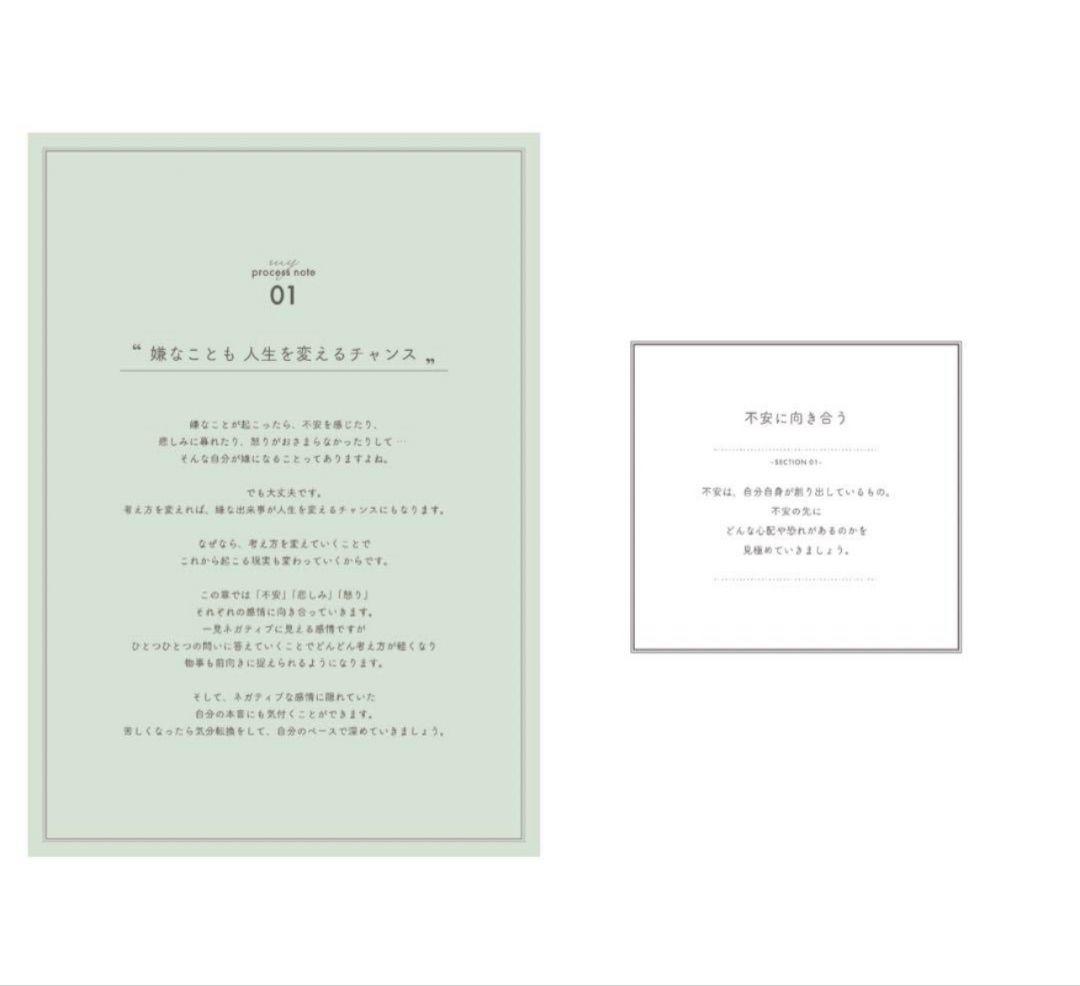 向井ゆきさん 青子さんプロデュースMy process note 内観book