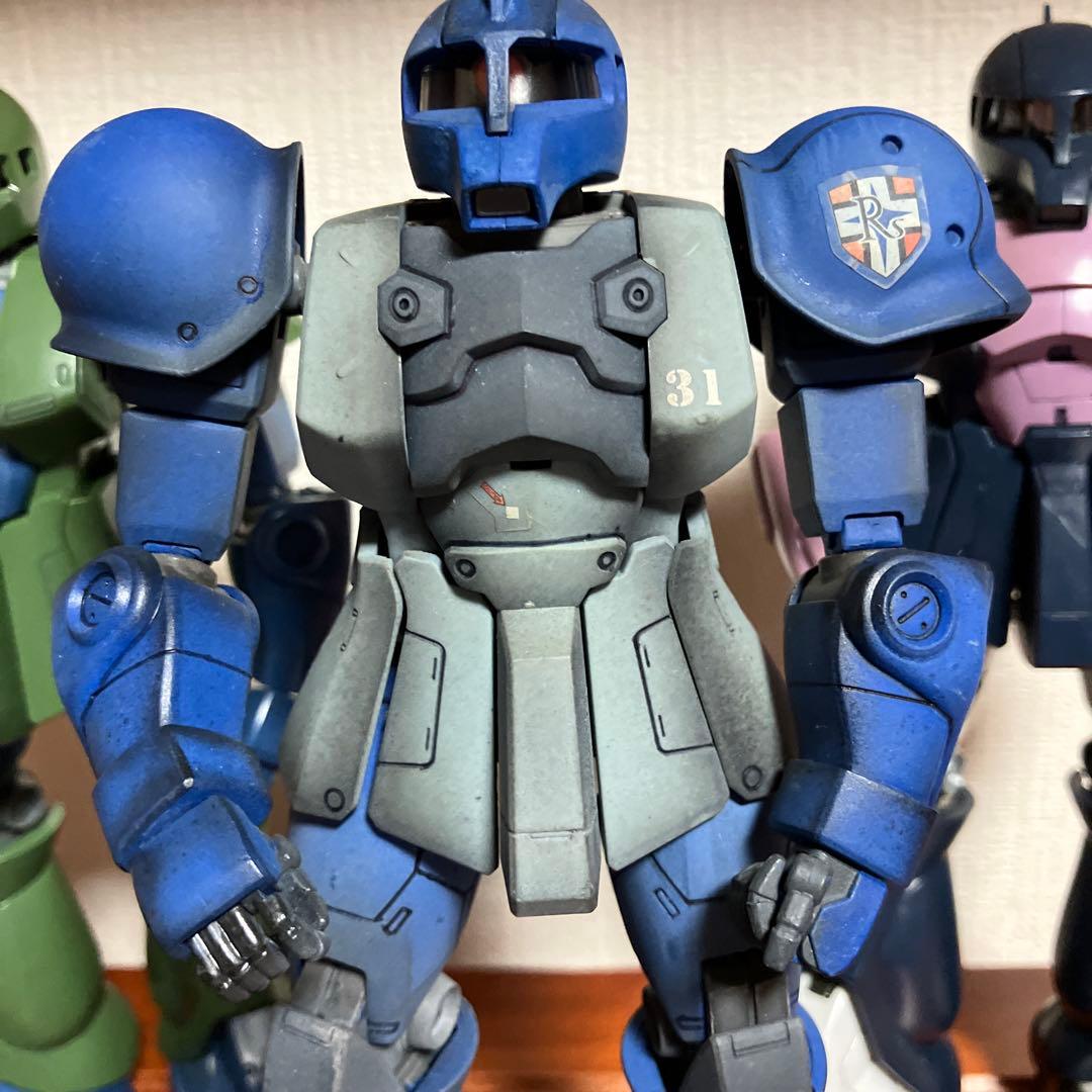 【ジャンク】MG ザクI：ランバ・ラル専用機、黒い三連星、旧ザク