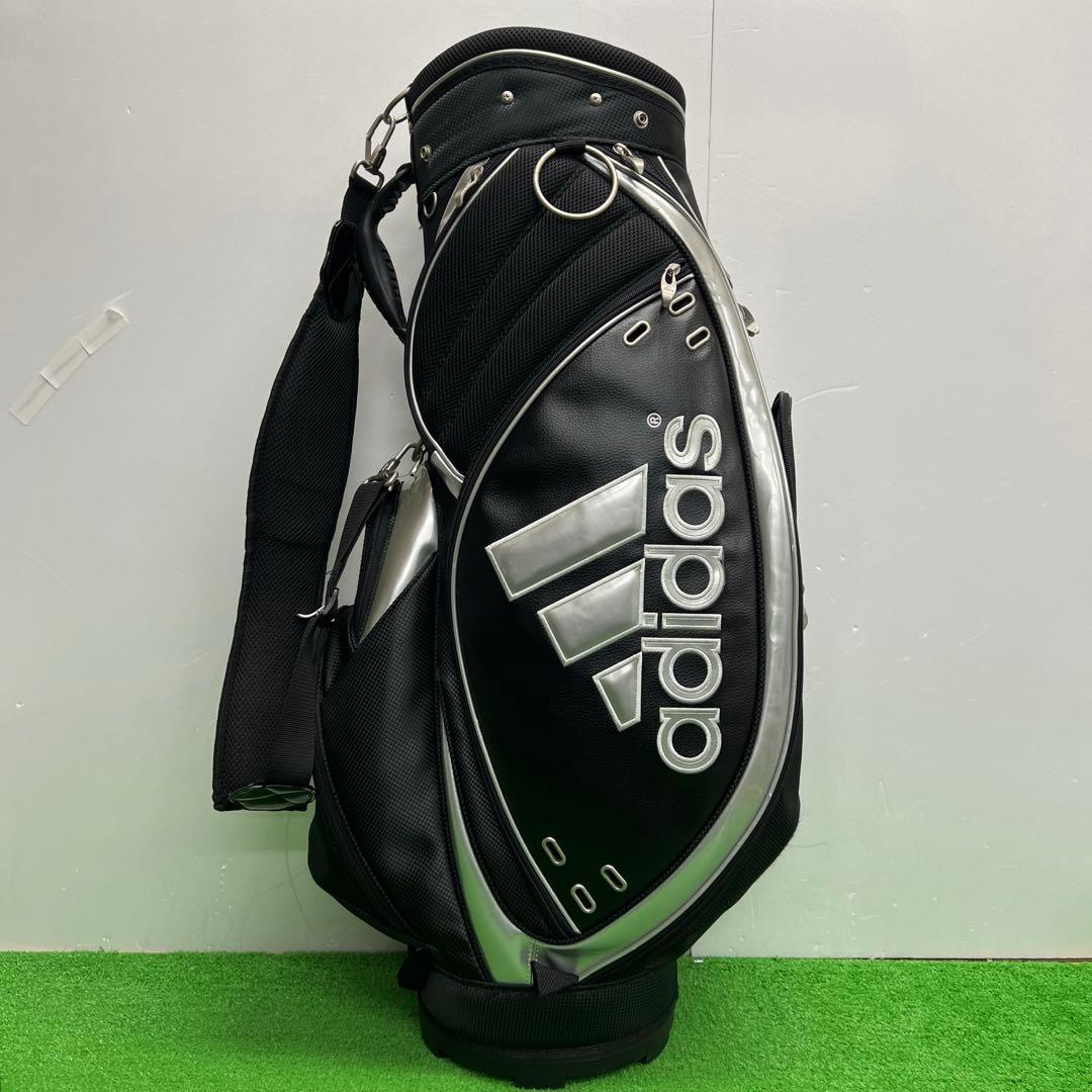 アディダス adidas ゴルフバッグ　8インチ　ブラック　メンズ　中古品