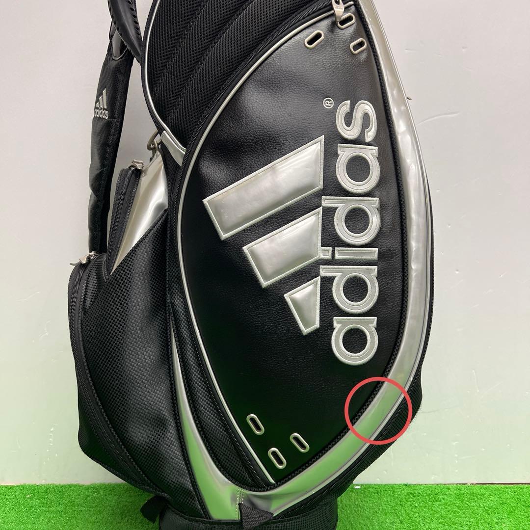 アディダス adidas ゴルフバッグ　8インチ　ブラック　メンズ　中古品