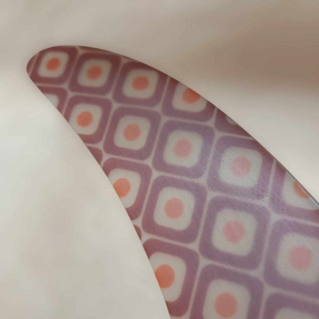 １０インチ アートグラス仕様　ロングボード　シングルフィン