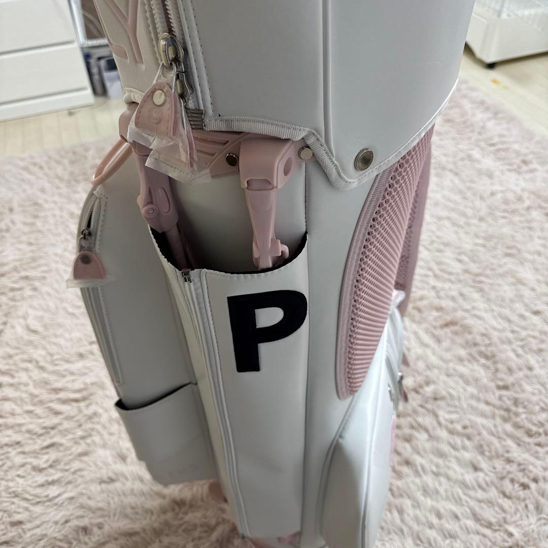 PEARLY GATES キャディバッグ ホワイト・ピンク