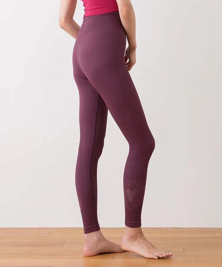 【SUKALA】アクティブデイジーレギンス ワインXSサイズ ノベルティポーチ付