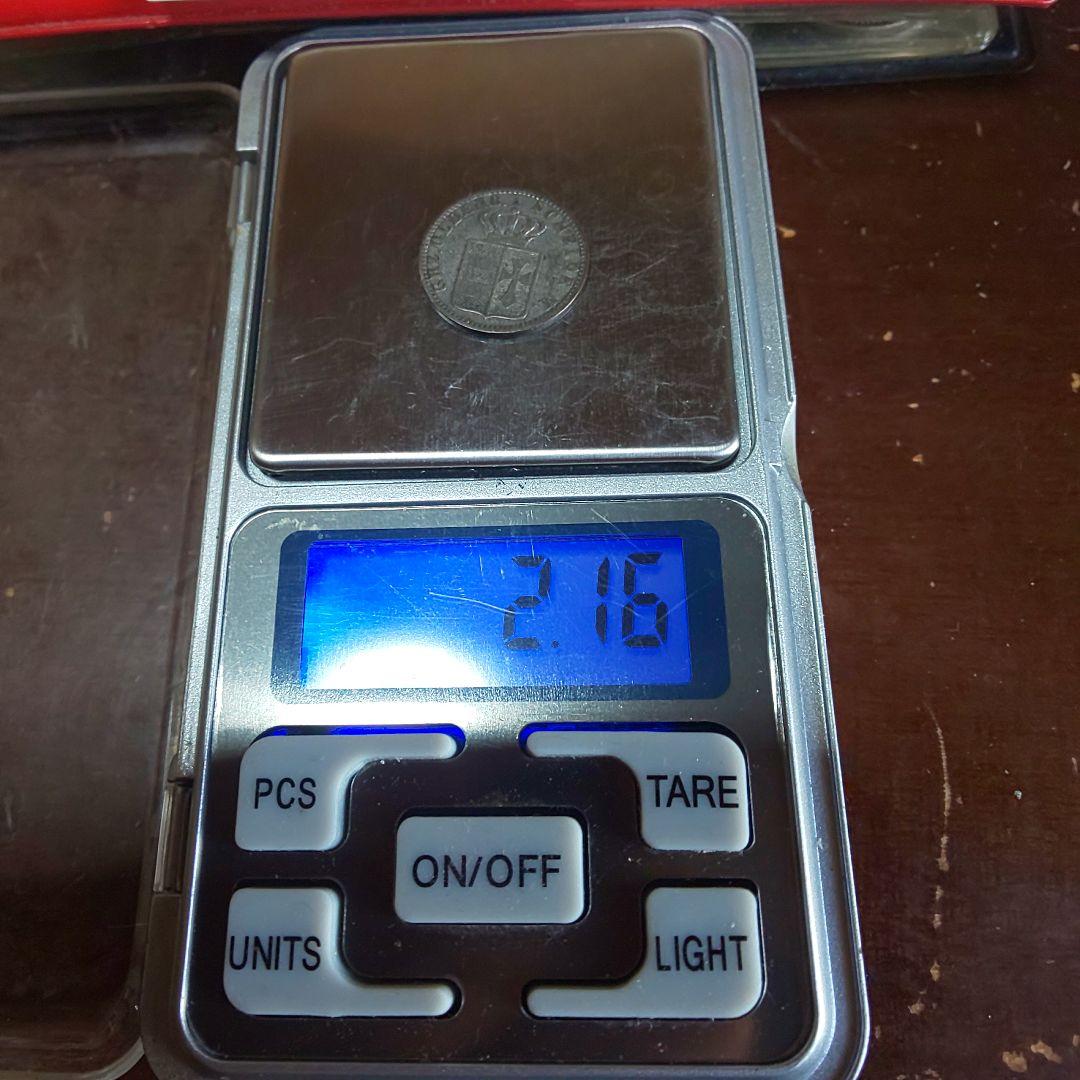 1858年 オーストリア 1 GROSCHEN 銀貨