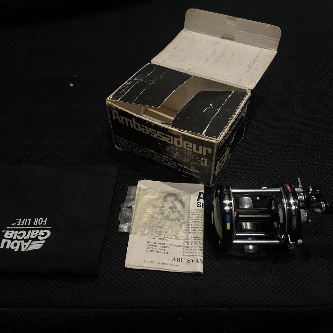 アンバサダー6500CA年代物青黄チェッカー雷魚