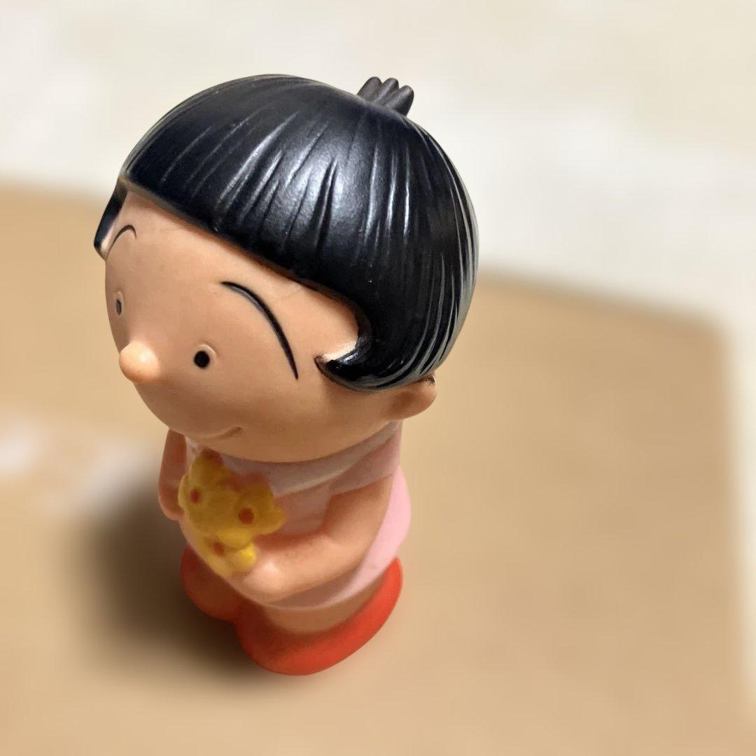 (希少) 昭和レトロ　サザエさん　タカラ　ワカメちゃん　貯金箱　ソフビ