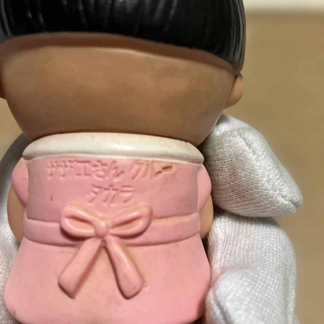 (希少) 昭和レトロ　サザエさん　タカラ　ワカメちゃん　貯金箱　ソフビ