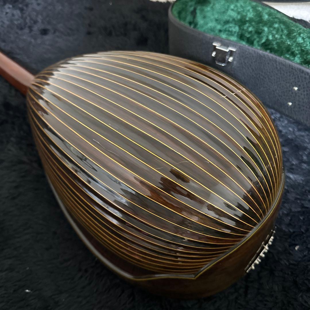 レア 高級 SUZUKI MD-6 マンドラ 弦楽器 リブ彫り ハードケース付き