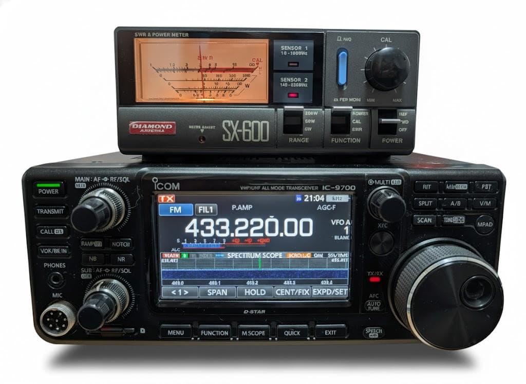 IC-9700 144/430/1200MHz バックアップ電池交換済