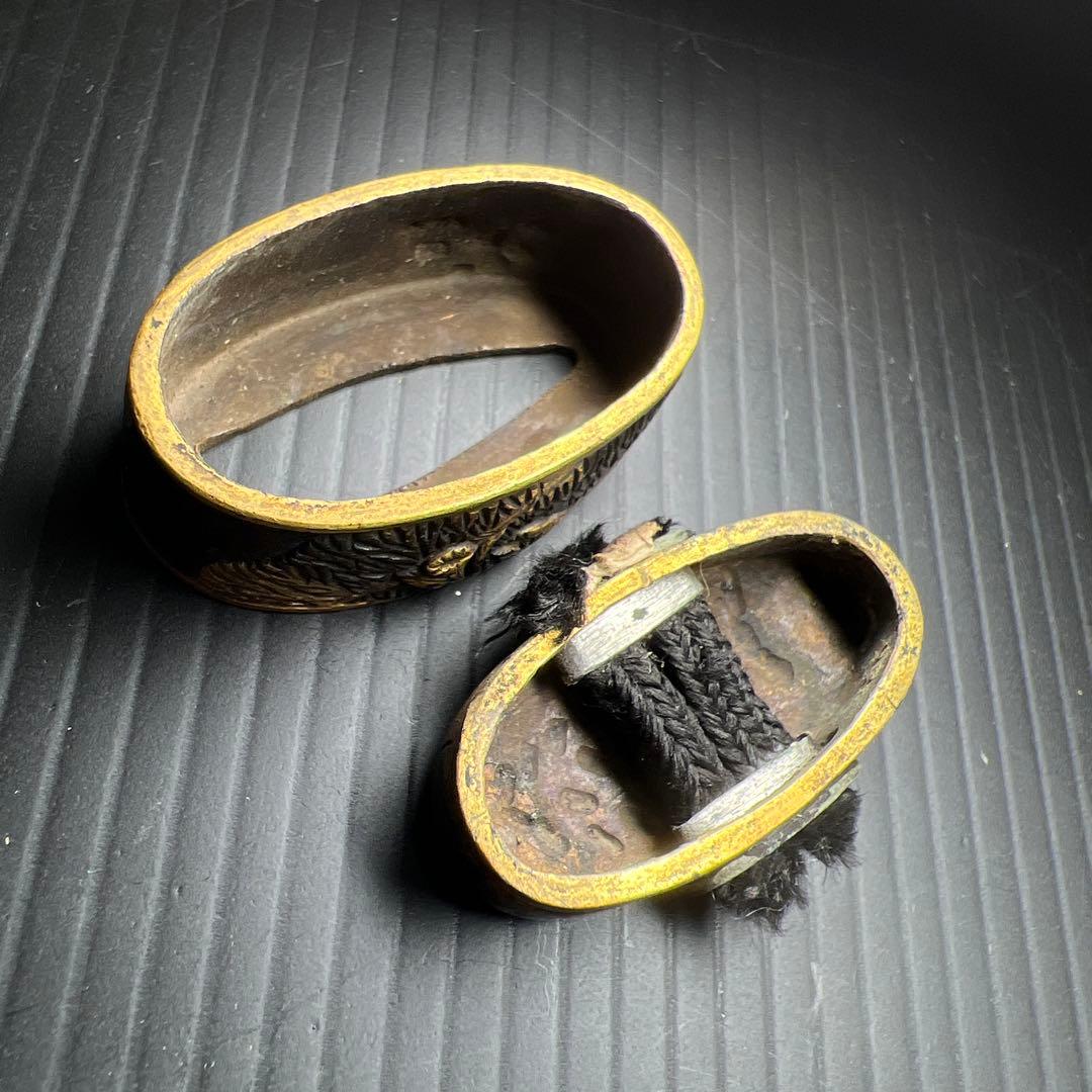 江戸時代　刀装具　金象嵌縁頭　25g 東Y7-0820ア㉞