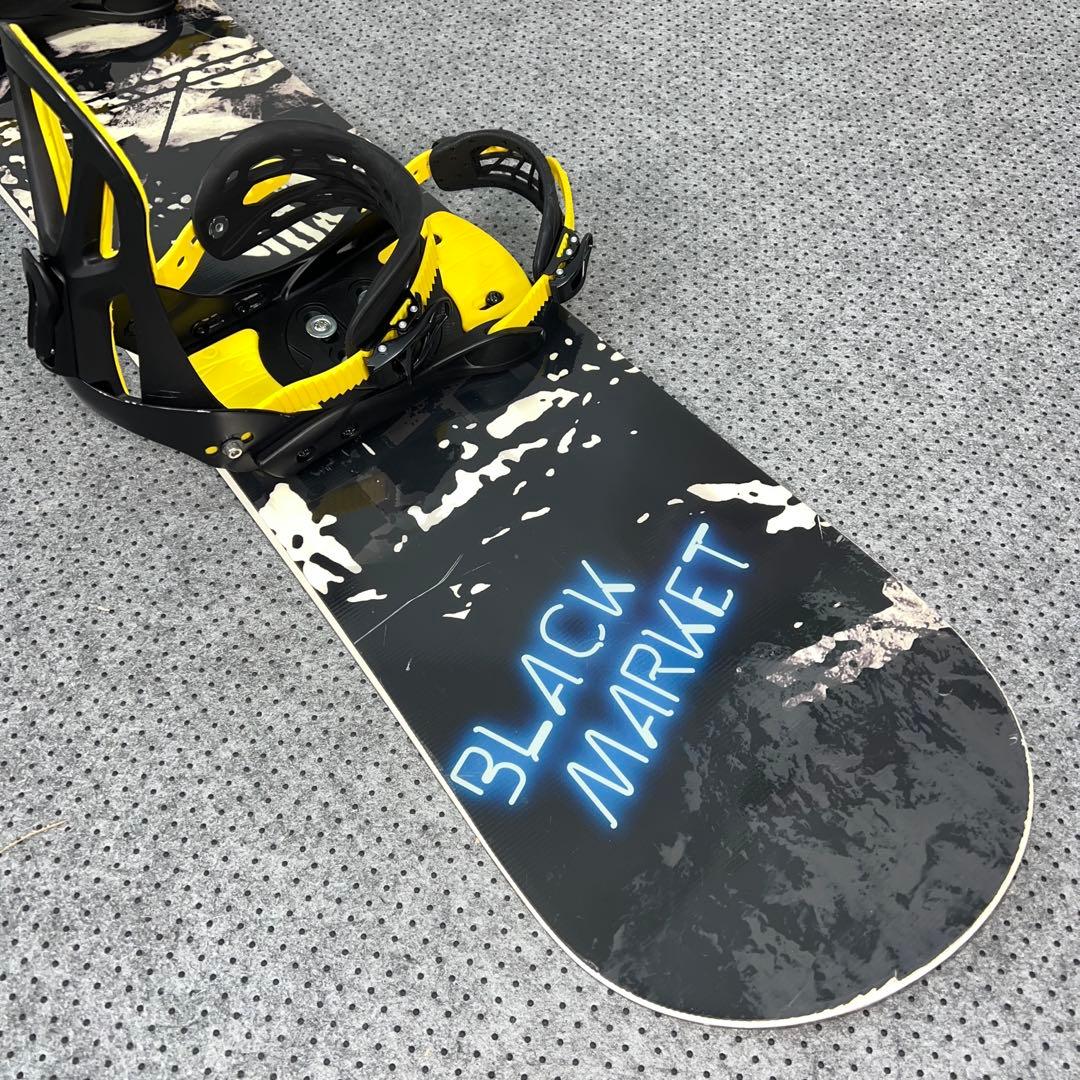 7-８回使用 154cm yellow bus×バインディング MLサイズ