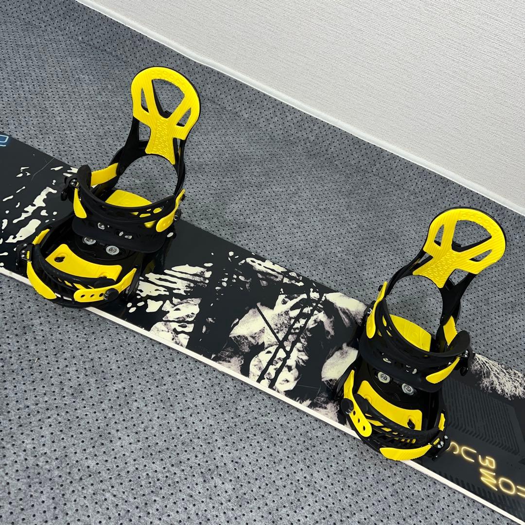 7-８回使用 154cm yellow bus×バインディング MLサイズ