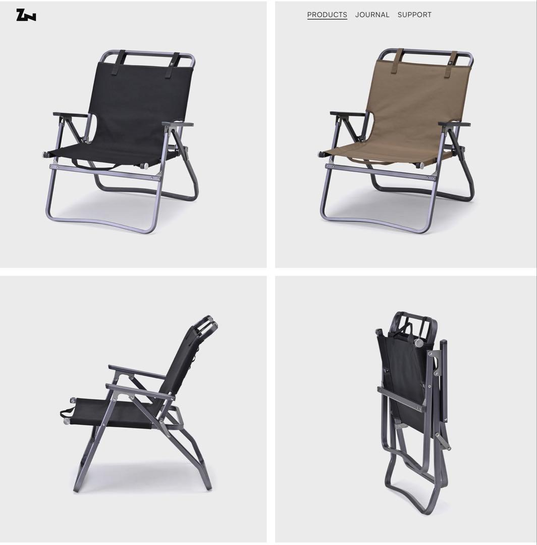 1度使用のみゼインアーツ LADE CHAIR レードチェアブラック 2脚セット