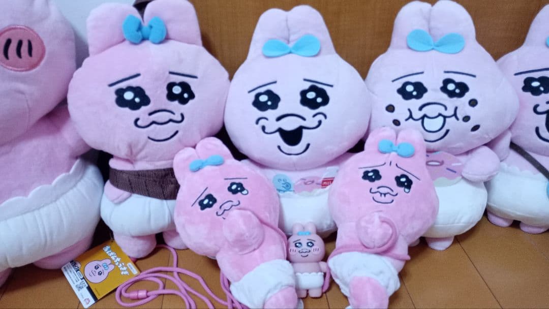 おぱんちゅうさぎ♥超超BIGぬいぐるみ♥ポシェット♥ソフビフィギュア等１１点♥
