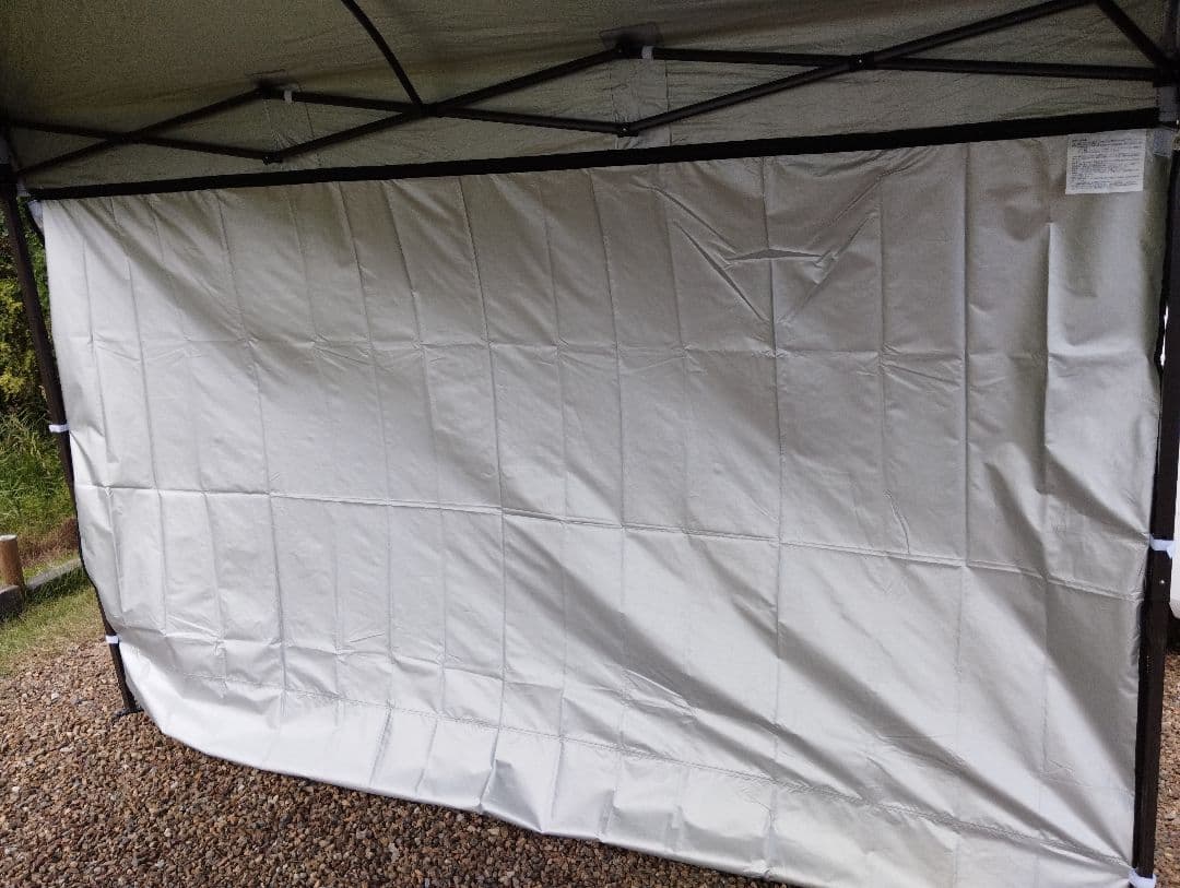 《サイドシート1枚付》3mセンターロック強化版スチール ワンタッチタープテント