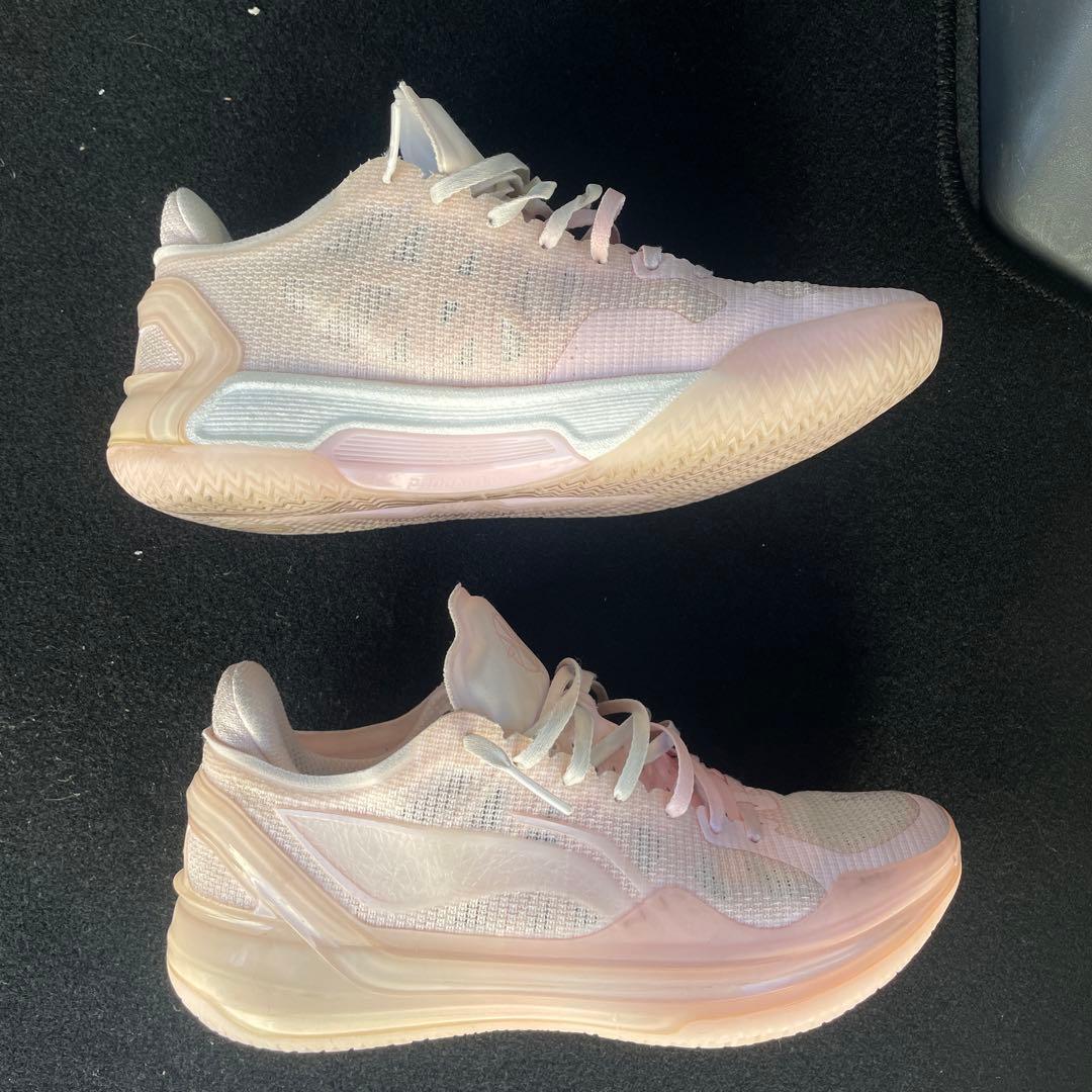 リーニン　バスケットボールシューズ ホワイト/ピンク