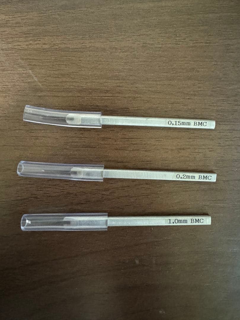 スジボリ堂BMCタガネ 3本セット 0.15mm 0.2mm 1.0mm