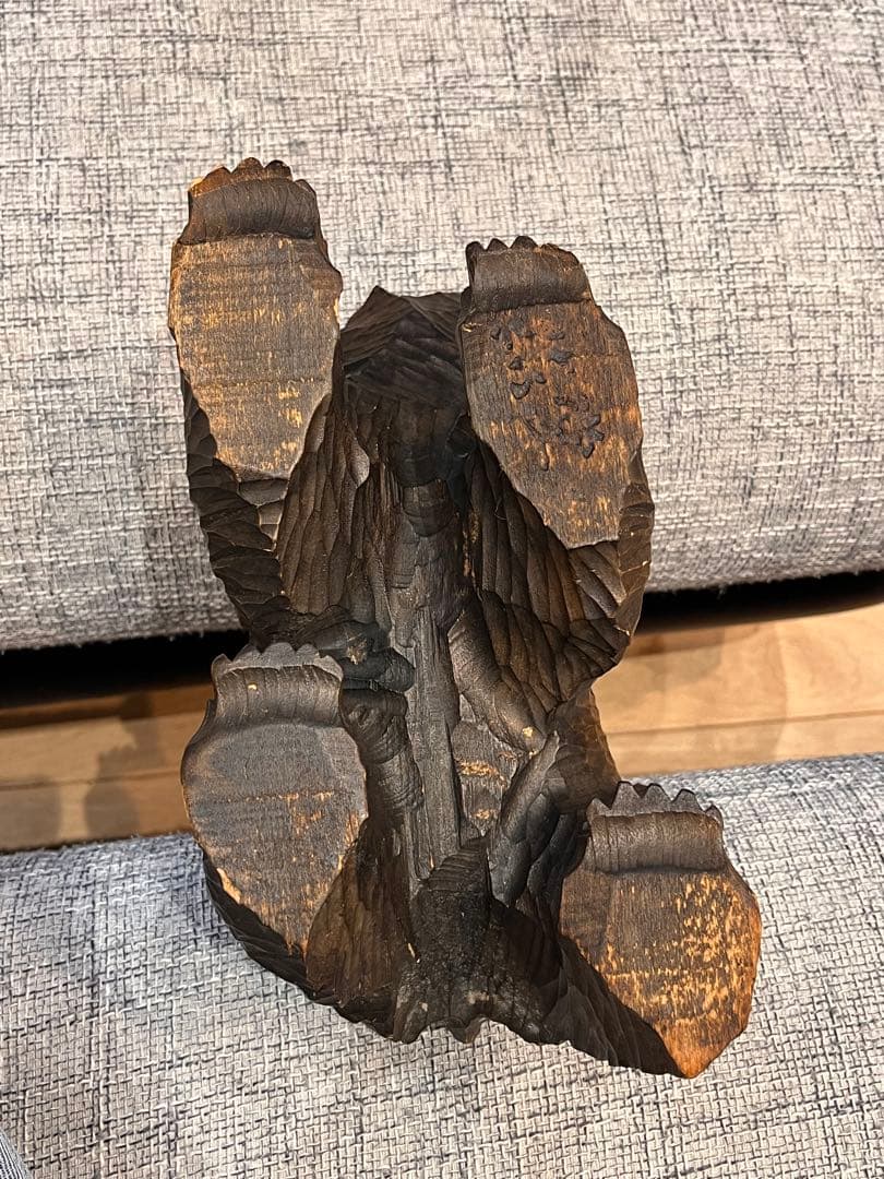 【希少】アンティーク 木彫りの熊 北海道 アイヌ ヴィンテージ 80年以上前