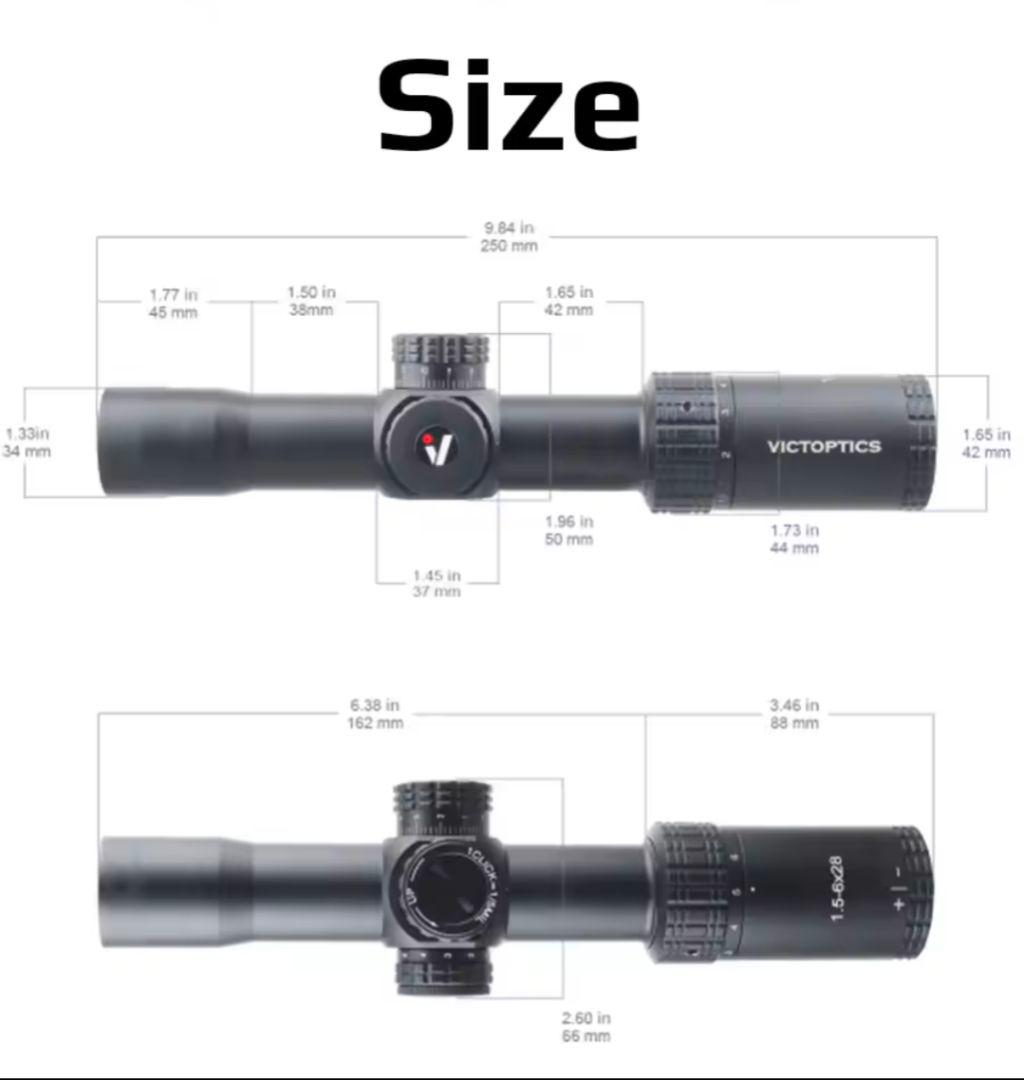 VectorOpticsS4　1.5−6☓28 Vectorマウントセット。