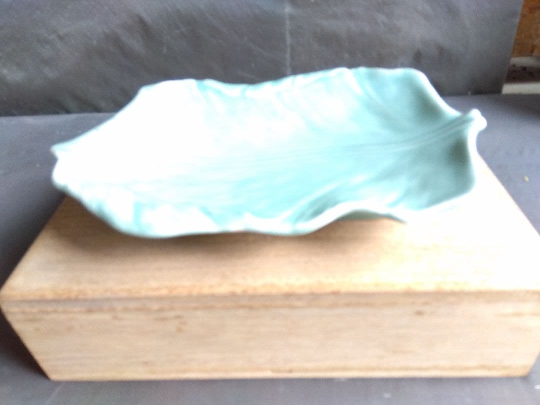 骨董　砧青磁　菓子皿