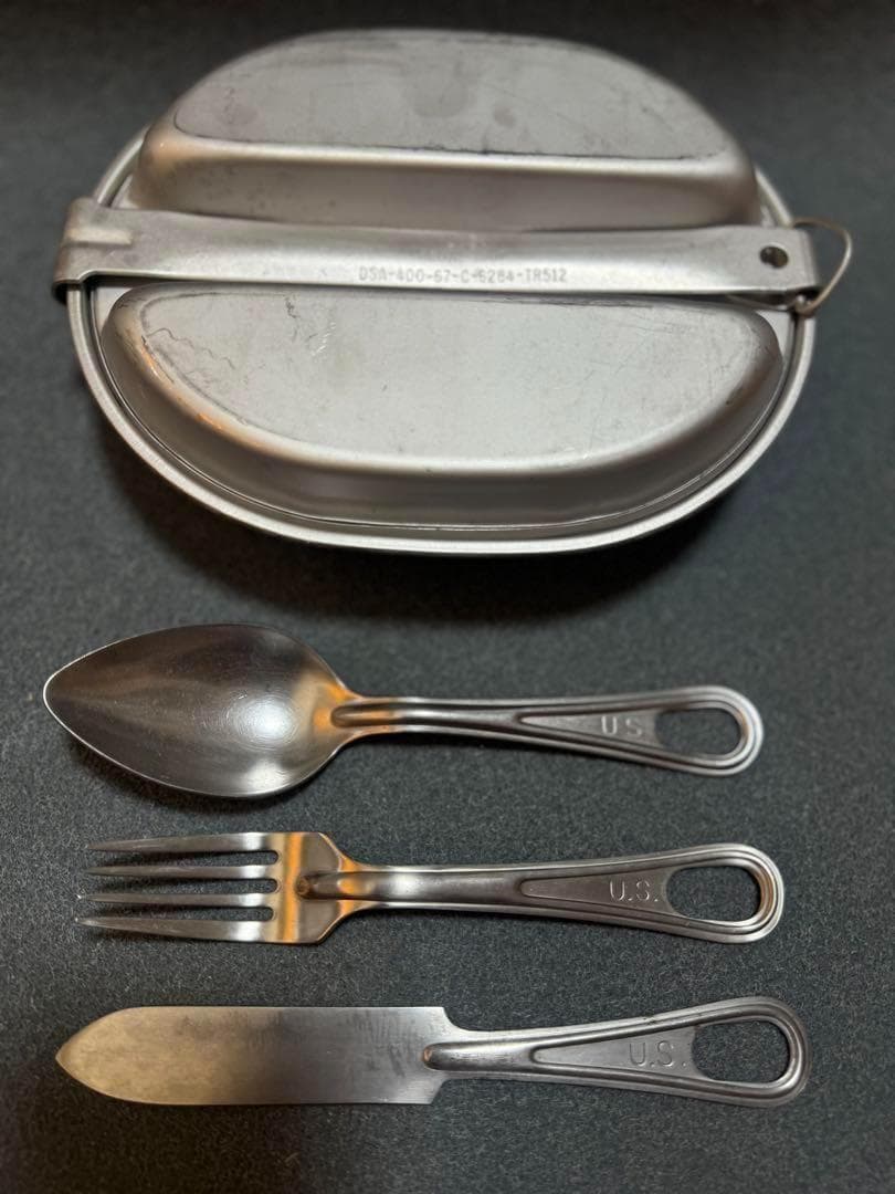 米軍 実物 メスキット 1967年 +カトラリー