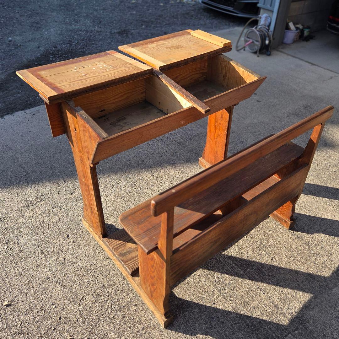 【値下げ中】リペア ヨーロッパ製 アンティーク デスク チェア 【送料込み】