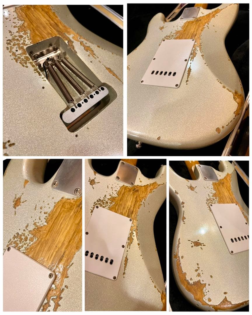 ハードレリック60sストラトタイプ/ アルニコミニハムバッカー/シルバートーン