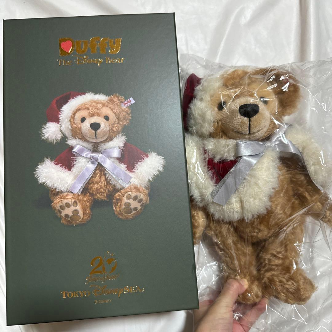 2点　シュタイフ　ダッフィー　シェリーメイ ぬいぐるみ　ディズニー　クリスマス