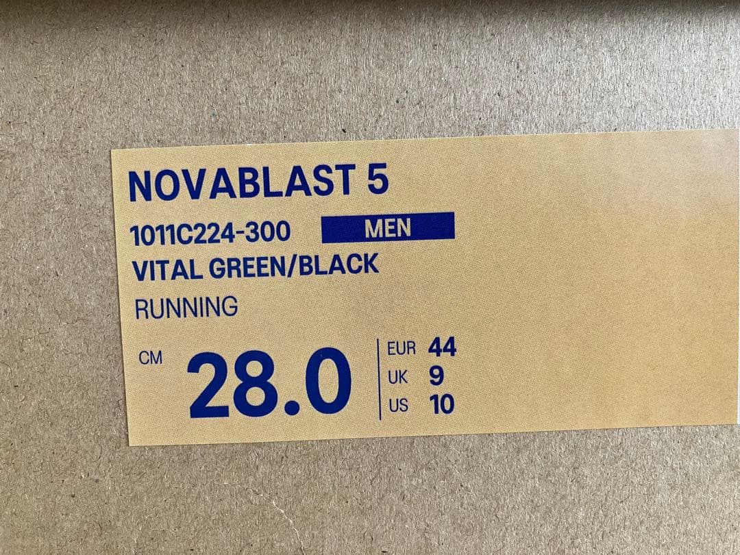 【新品未着用】ASICS NOVABLAST 5 ノヴァブラスト 28.0