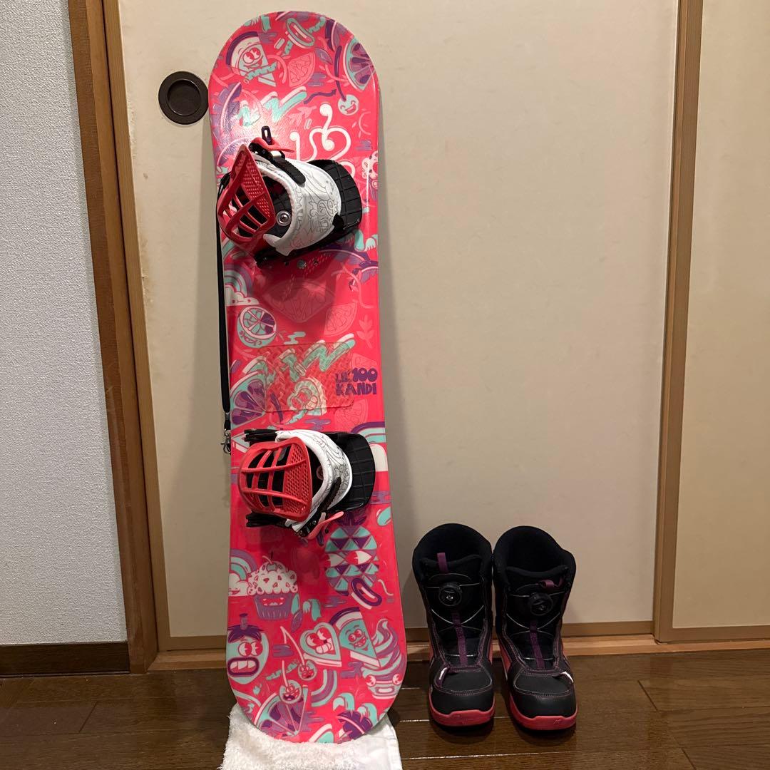 K2 スノーボード　100サイズ　3点セット　LIL kandi