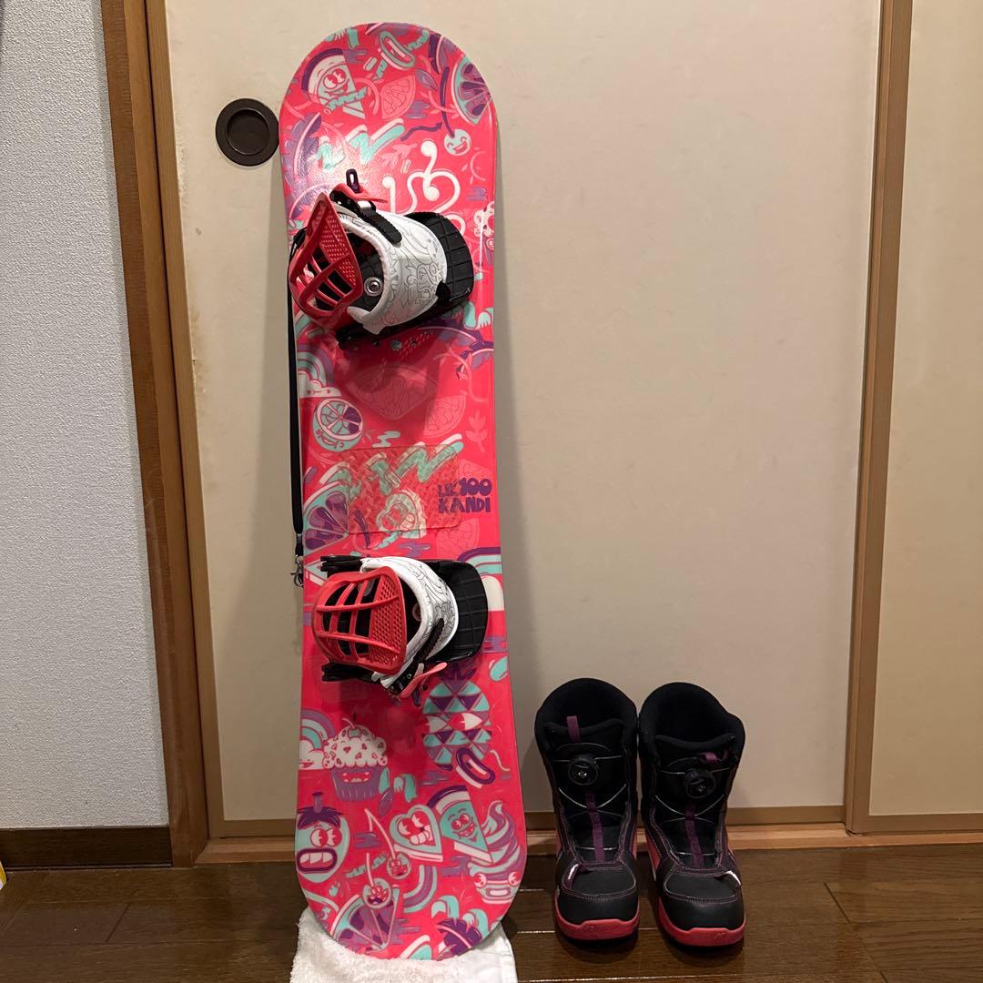 K2 スノーボード　100サイズ　3点セット　LIL kandi