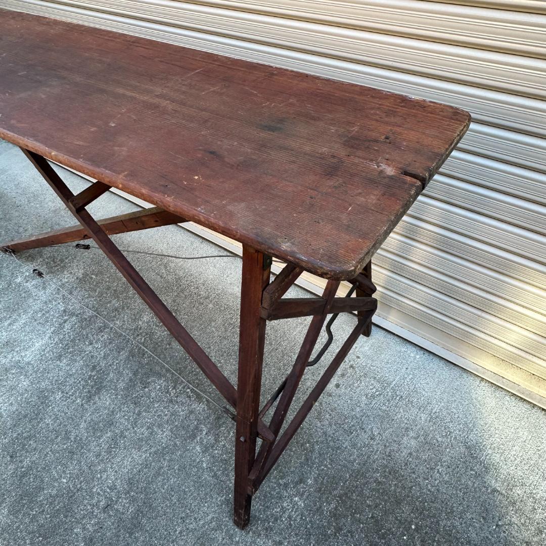 木製折りたたみ式ヴィンテージアイロン台1970年代