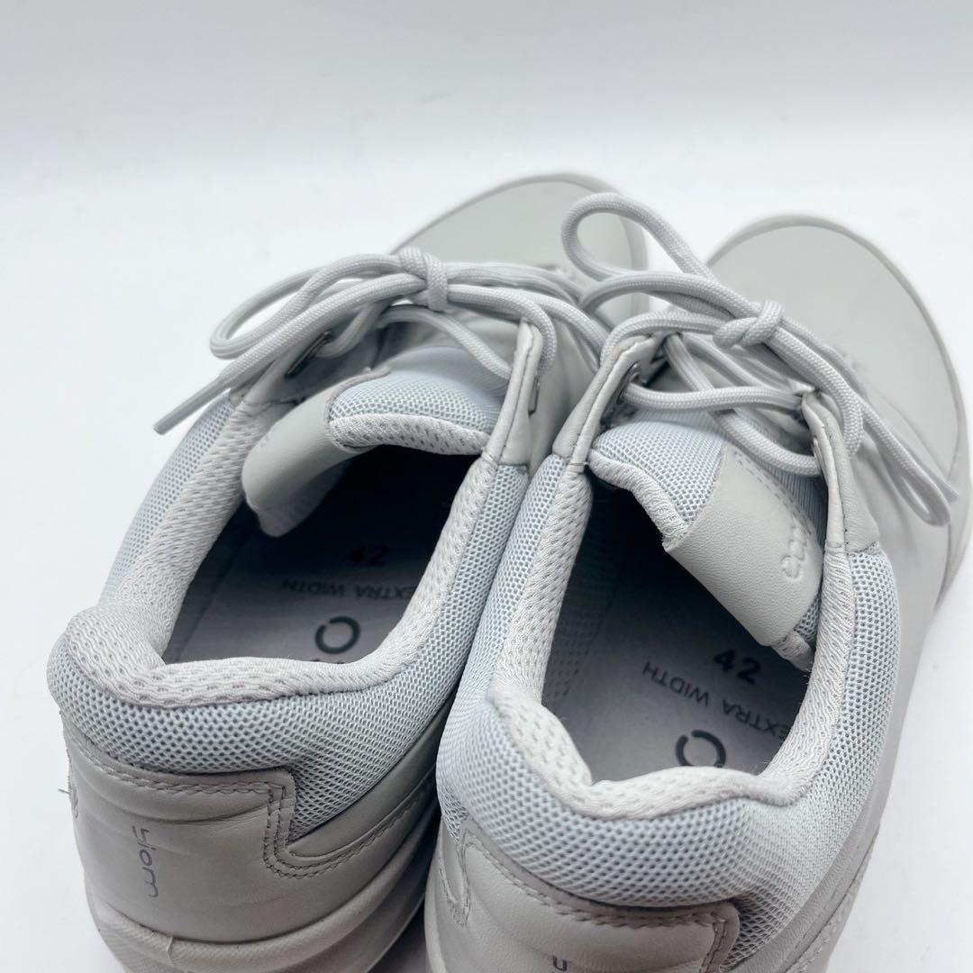 エコー バイオム ハイブリッド3 ゴルフ タウンユース 撥水 グレー 42 幅広