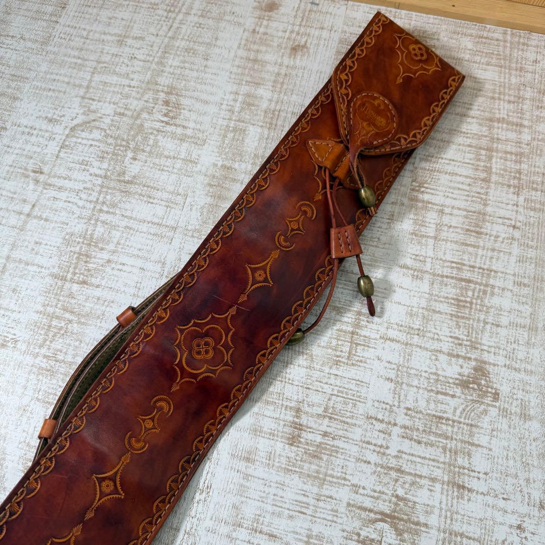 J.FLOWERS レザー　ビリヤード　キューケース レザー　中古