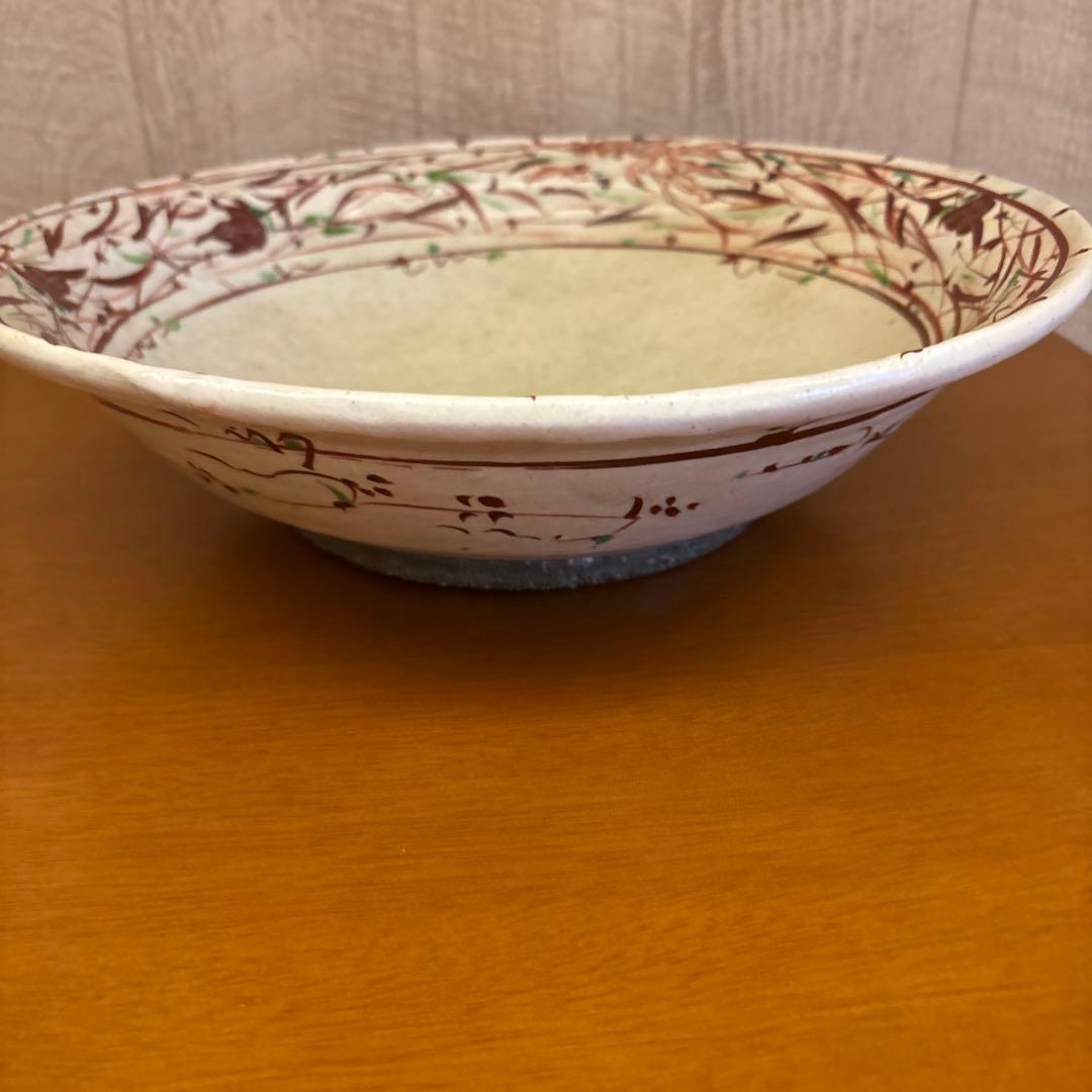 say 藤田佳三氏の作品 赤絵大鉢