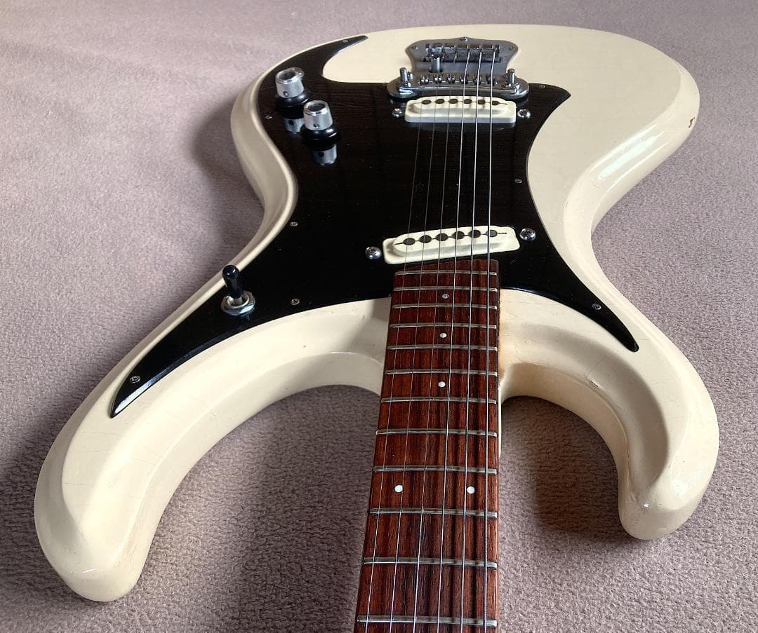 ギター GUYATONE LG150T MOSRITE STYLE WHITE 60s
