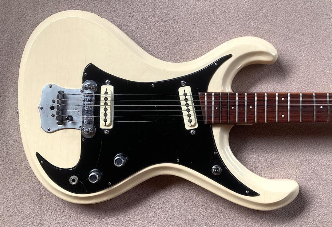 ギター GUYATONE LG150T MOSRITE STYLE WHITE 60s