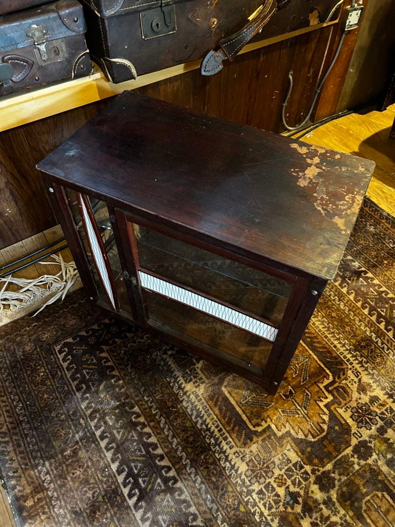 アンティーク　古いガラスケース　ショーケース