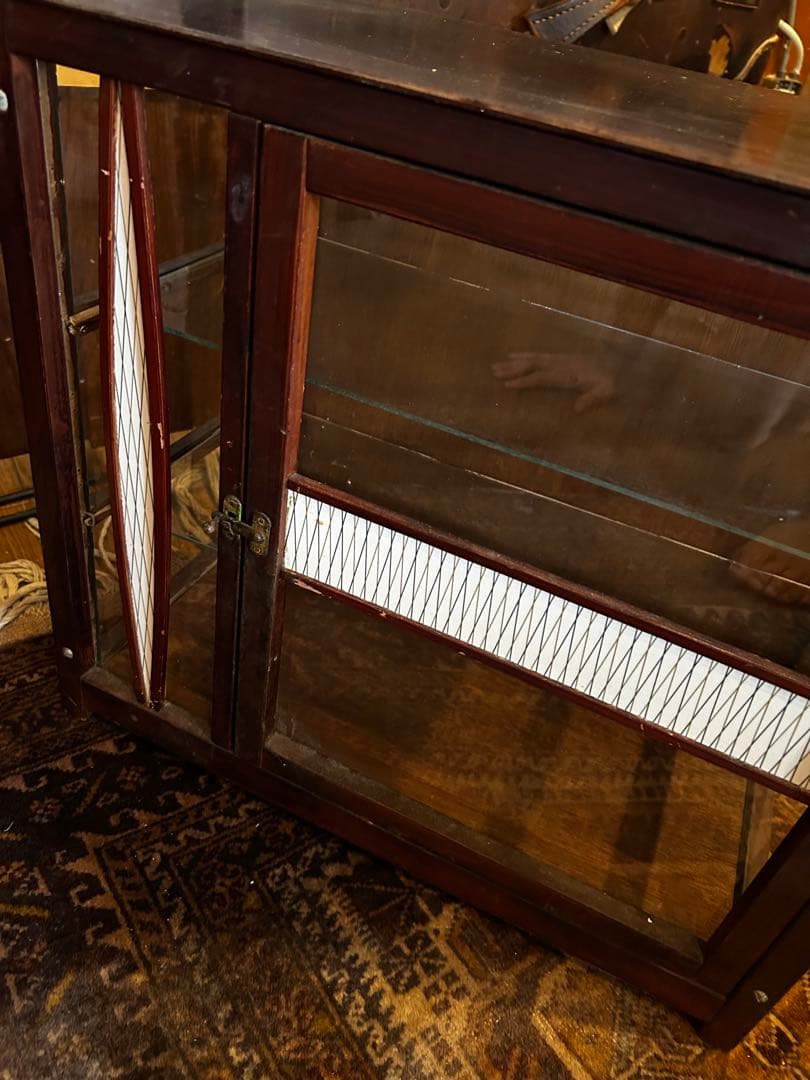 アンティーク　古いガラスケース　ショーケース